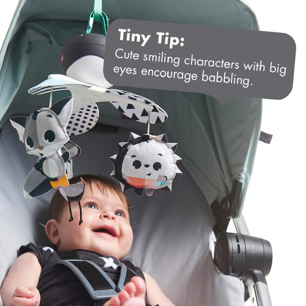 Tiny Love Take Along Baby Mobile for Crib, Newborn Baby Toys, Magical Tales, Black/White, 1 Count