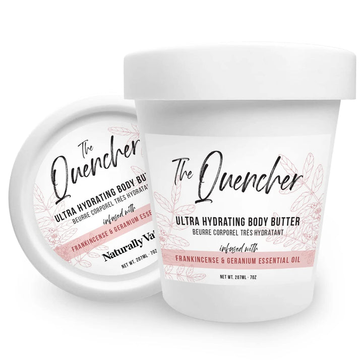Naturally Vain The Quencher Ultra Hydrating Body Butter, Body Lotion, Moisturizing Lotion, Dry Skin, Shea Butter, Geranium Essential Oil, Frankincense Essential Oil, Hydrating