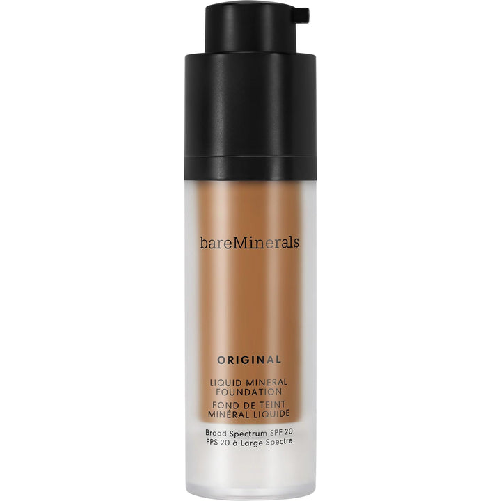 bareMinerals Original Liquid Mineral Foundation Broad Spectrum Spf 20, Warm Dark 26, 1 Fl Oz
