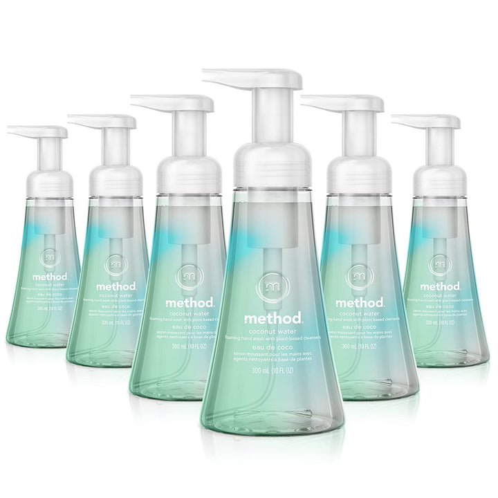 Method Foaming Hand Wash, Coconut Water, 10 Fl Oz (Pack of 6)