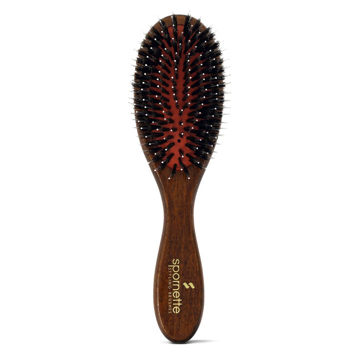 Spornette Classic Cushion Porcupine Oval Boar and Nylon Bristles Hair Brush