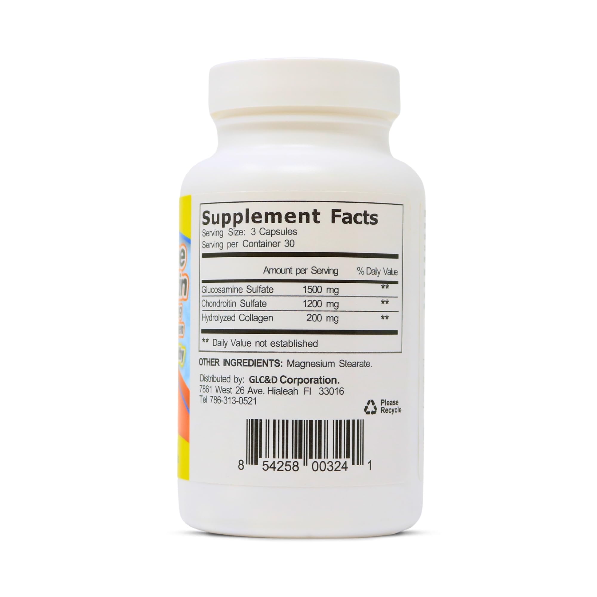 ARYMAR Glucosamine & Chondroitin with Collagen, Supports Joint Health (90 Capsules/Pack of 1)