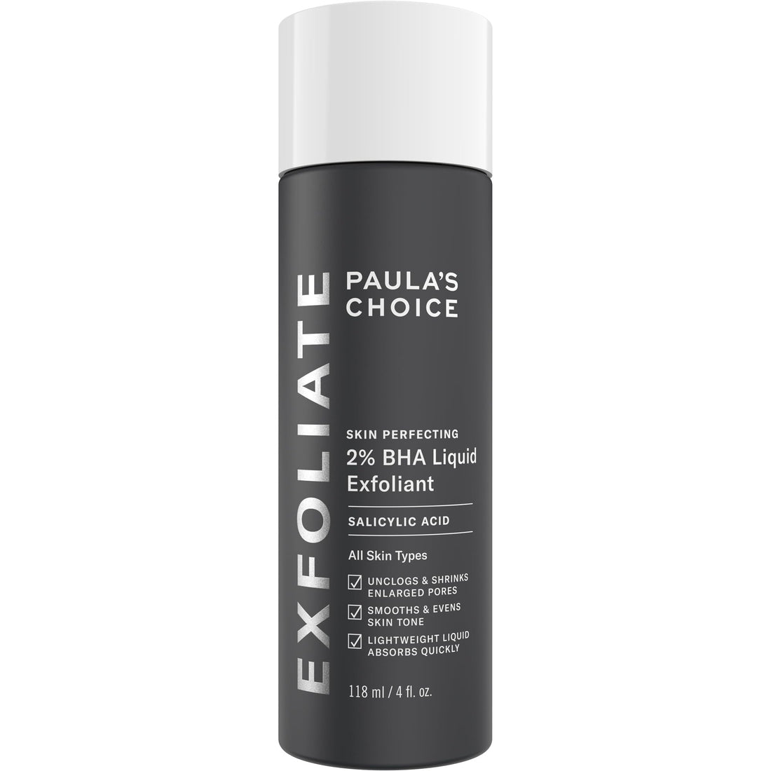 Paulas Choice--SKIN PERFECTING 2% BHA Liquid Salicylic Acid Exfoliant--Facial Exfoliant for Blackheads, Enlarged Pores, Wrinkles & Fine Lines, 4 oz Bottle
