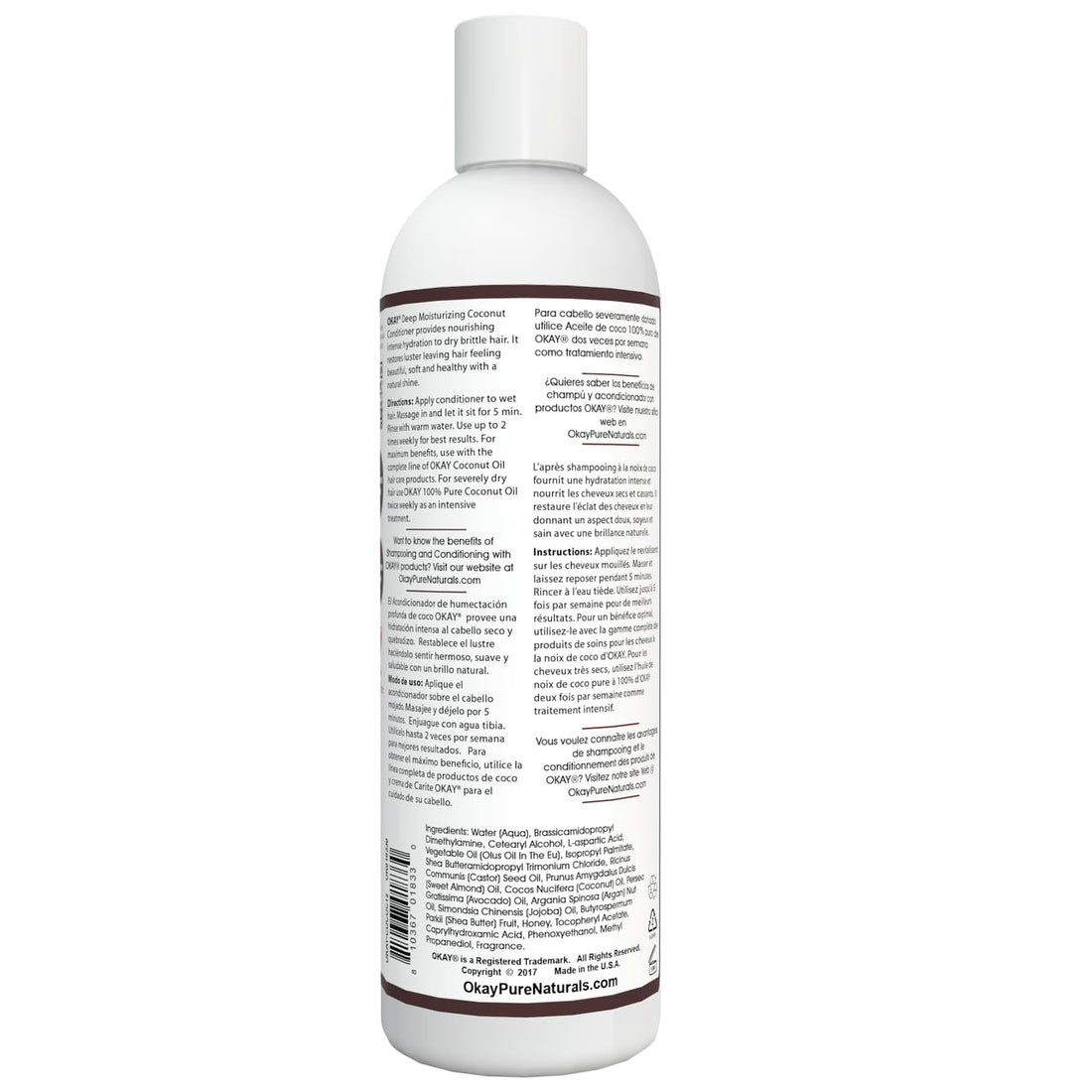Okay Coconut Oil Deep Moisturizing Conditioner, 12 Ounce by Okay