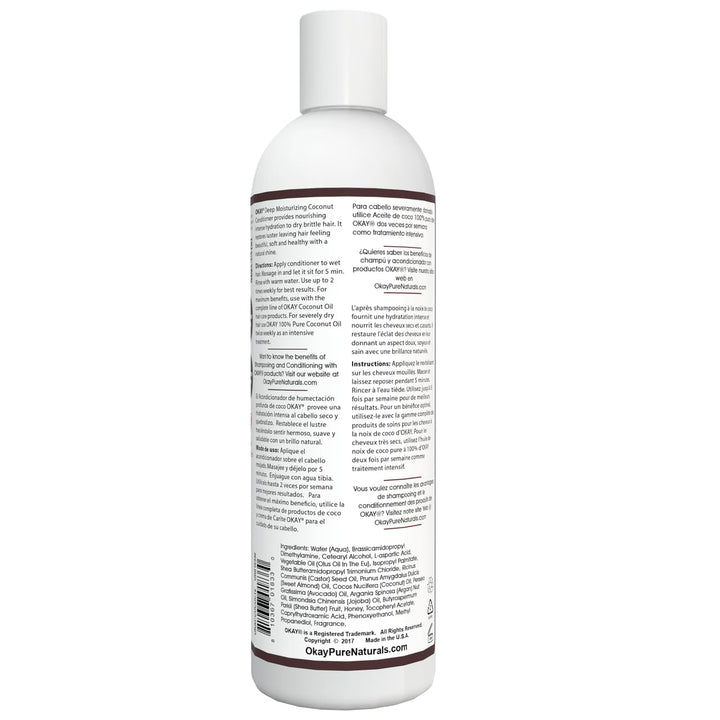 Okay Coconut Oil Deep Moisturizing Conditioner, 12 Ounce by Okay