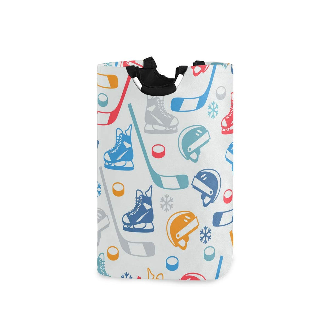 senya Large Storage Basket with Handles Collapsible Organizer Bin Laundry Hamper for Nursery Clothes Toys, Ice Hockey Sport Equipment