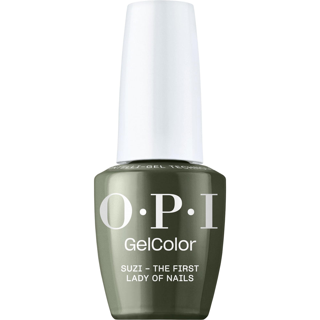 OPI GelColor Suzi - The First Lady of Nails | Opaque Dark Green Crème UV Cure Gel Nail Polish | Vegan & HEMA Free, Long Lasting, High Shine