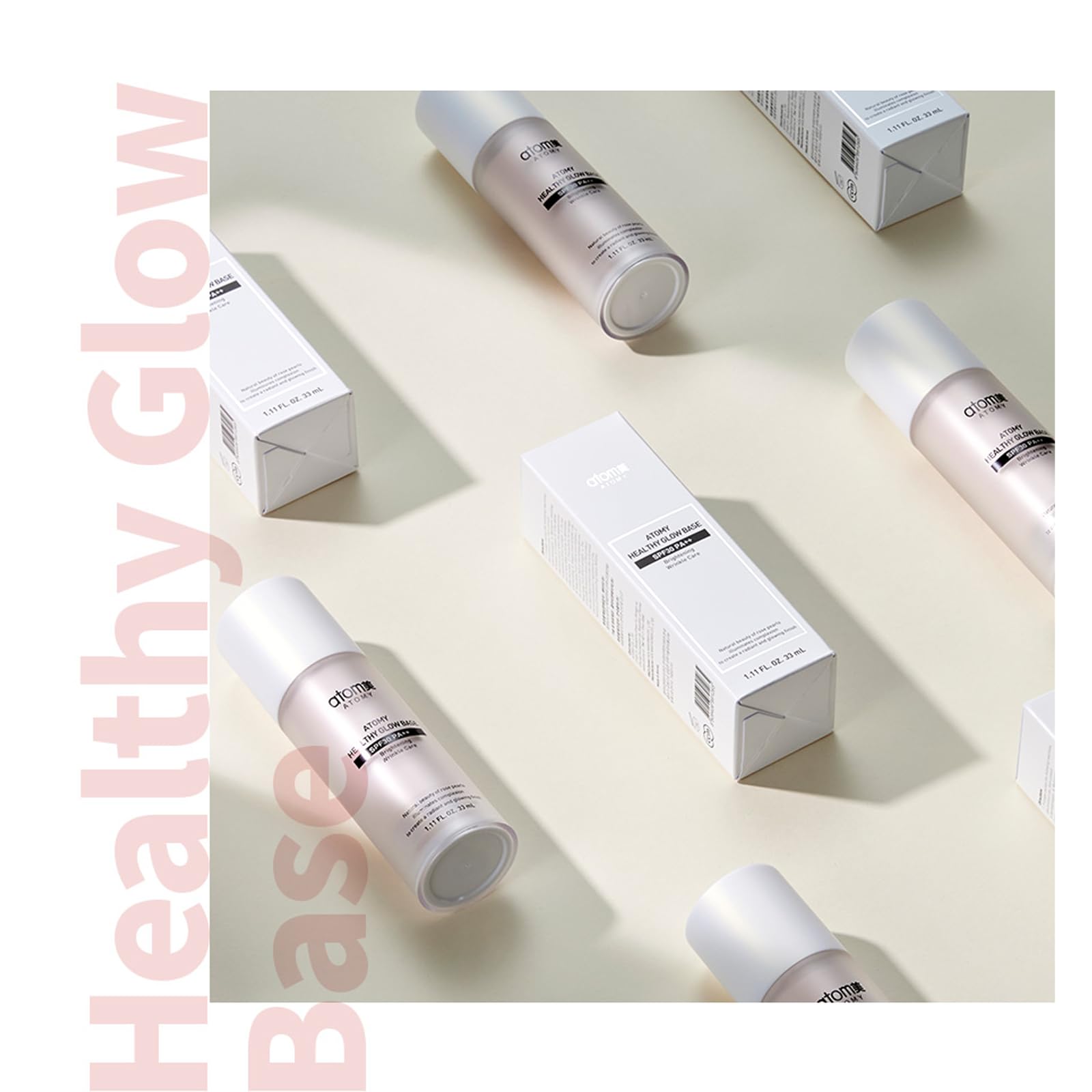 Subtle glow creation, vibrant daily make up, for ATOMY Healthy Glow Base 1.11 FL.OZ. / 33ml