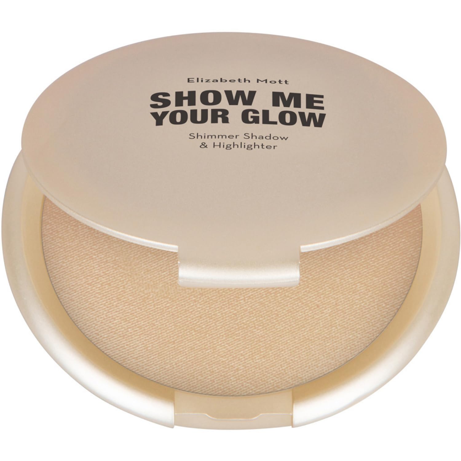 Show Me Your Glow Shimmer Shadow & Highlighter by Elizabeth Mott, Illuminating Pearl Powder, 10g (Cruelty free, Paraben free)