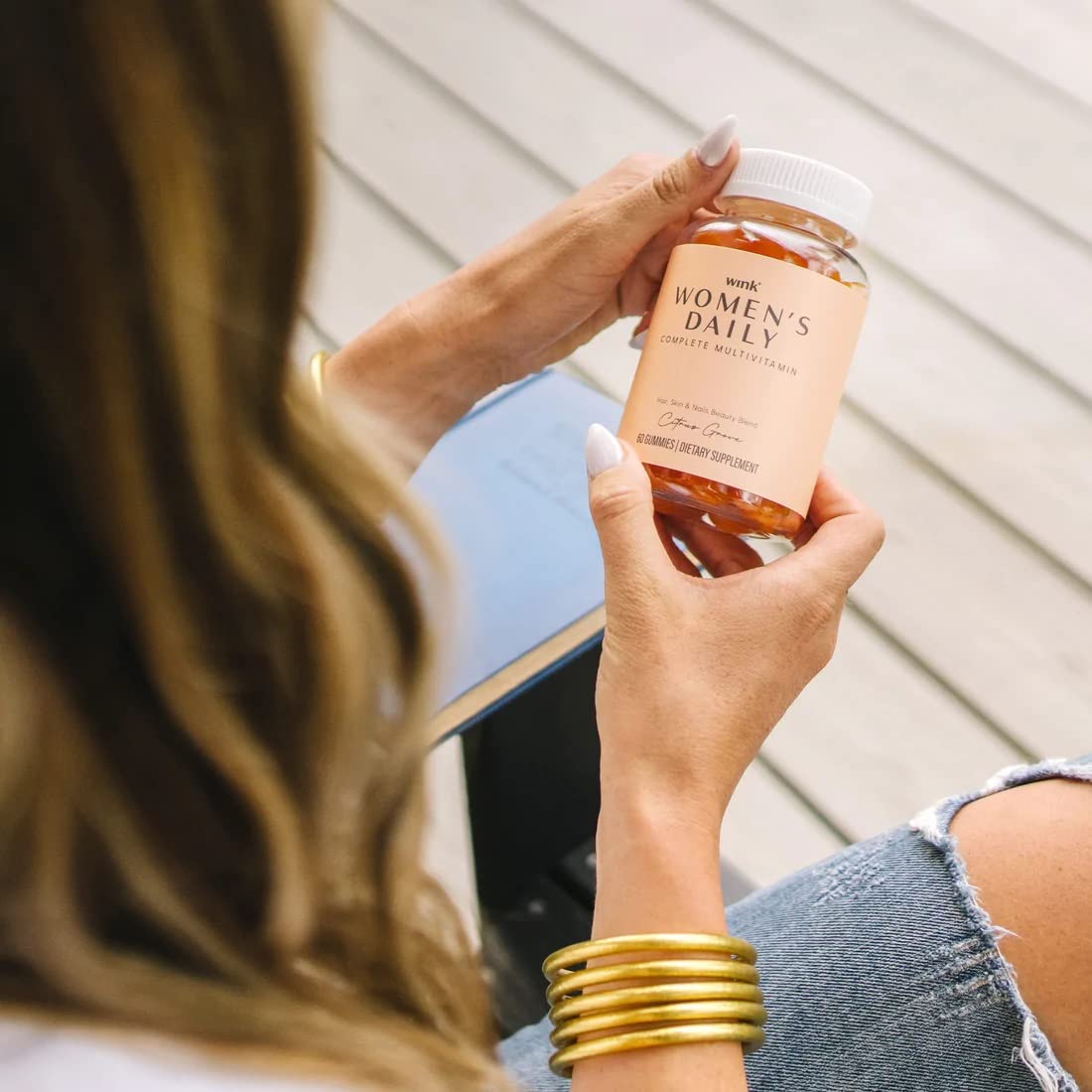 Wink Well Women's Daily Complete Multivitamin Gummy for Glowing Skin, Full Hair and Strong Nails with Immune System Support, 60 Count