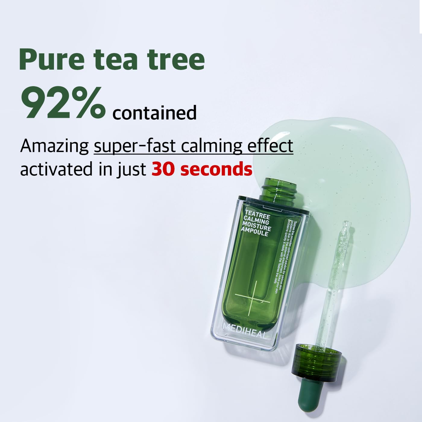 Mediheal Teatree Calming Moisture Ampoule,50ml Quick Calming and deep Hydrating with 92% Pure Tea Tree