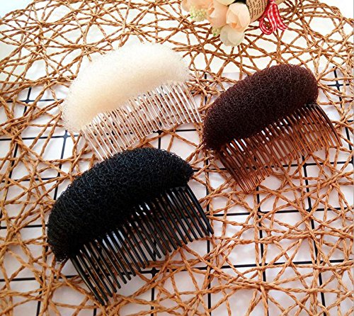 2PCS Long 3.3inch Hair Decoration Comb Sponge Foam Hair Volume Bump it up Insert Hair Base Styling.