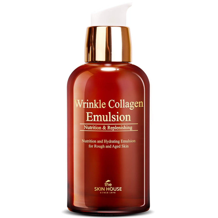 [THE SKIN HOUSE] Wrinkle Collagen Emulsion (130ml / 4.40 fl. oz.) - Wrinkle care emulsion, skin elasticity, collagen lotion for toning and firming