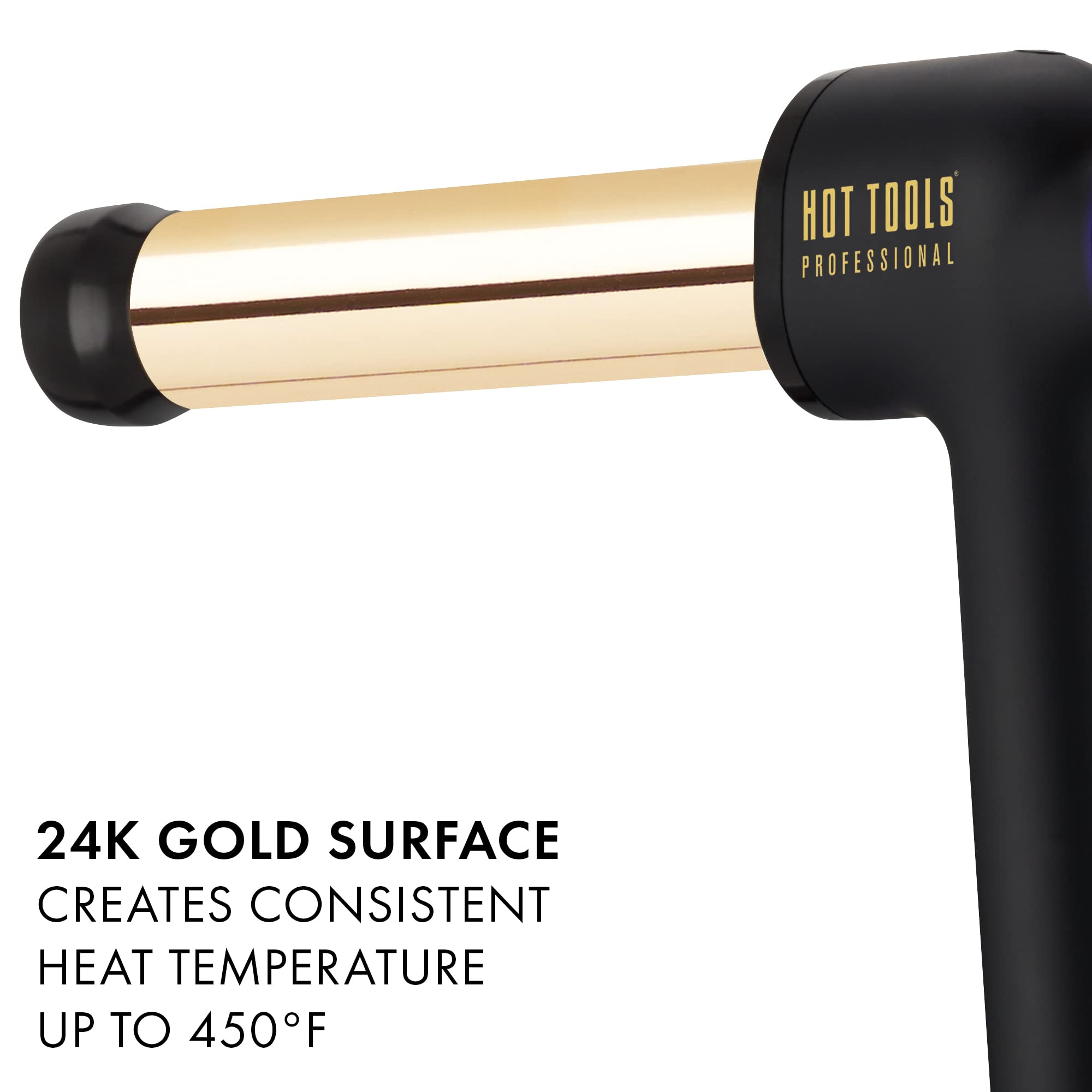 Hot Tools Professional 24K Gold Curlbar For Long Lasting Results, 1 ‚¼ Inches