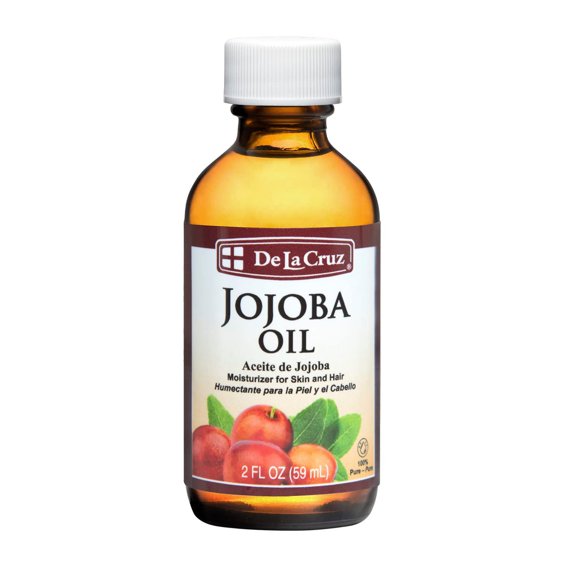 De La Cruz Jojoba Oil Moisturizer for Skin and Hair, 2 Ounce
