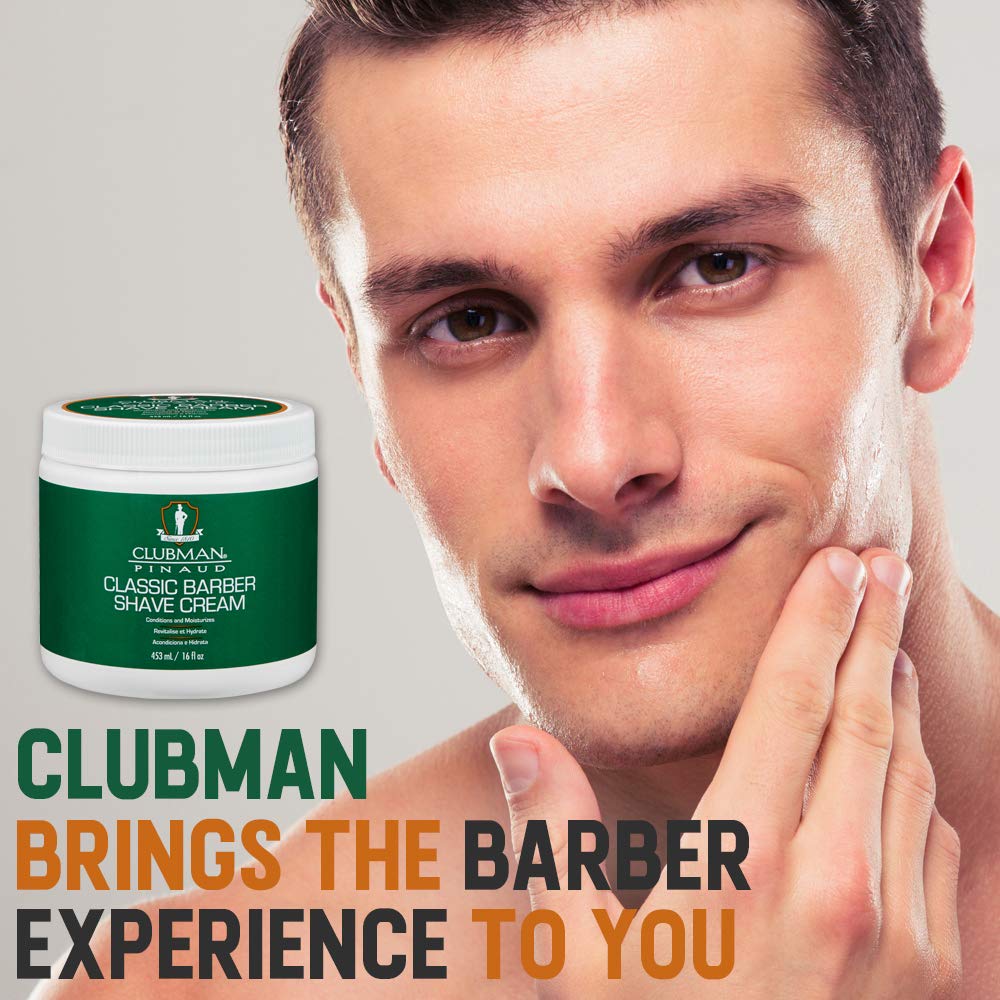 Clubman Classic Barber Shave Cream, 16 Ounce