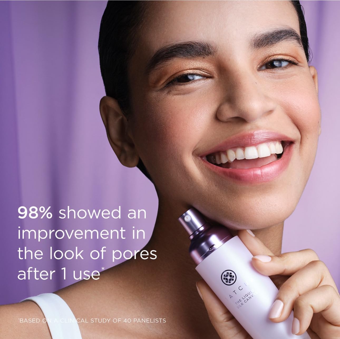 Tatcha Liquid Silk Canvas | Weightless Oil-Free Liquid Silk Face Primer, 30 ml | 1 oz