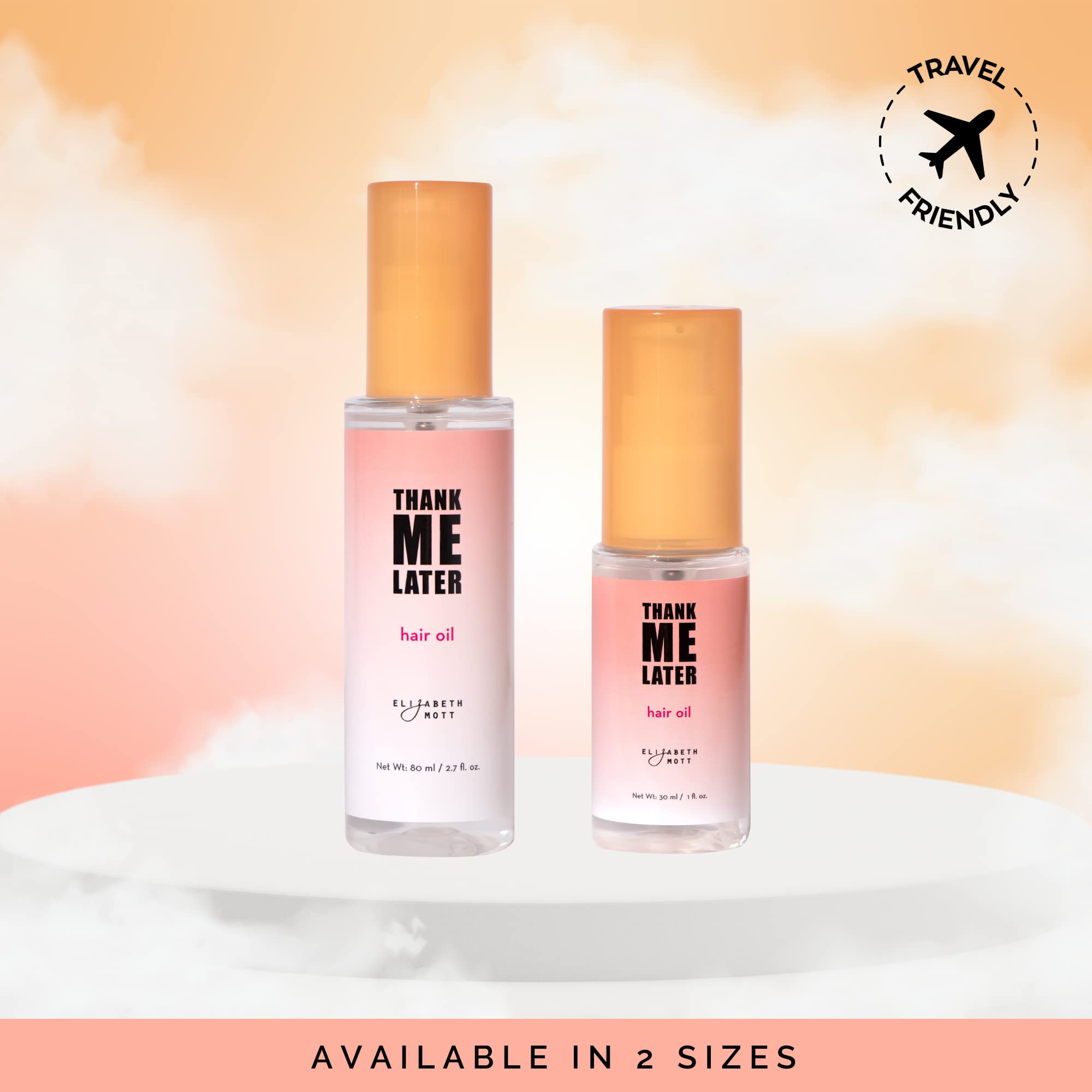 Elizabeth Mott Hair Oil for Frizzy, Damaged, Dry Hair – Rosemary, Lavender, Thyme, Jasmine, Sage & Chamomile Extract – Deeply Nourishing, Moisturizing & Strengthening Formula – Full Size 80 mL