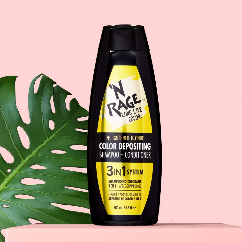 'N RAGE Color Depositing Shampoo + Conditioner 3-in 1 System N-Lightened Blonde