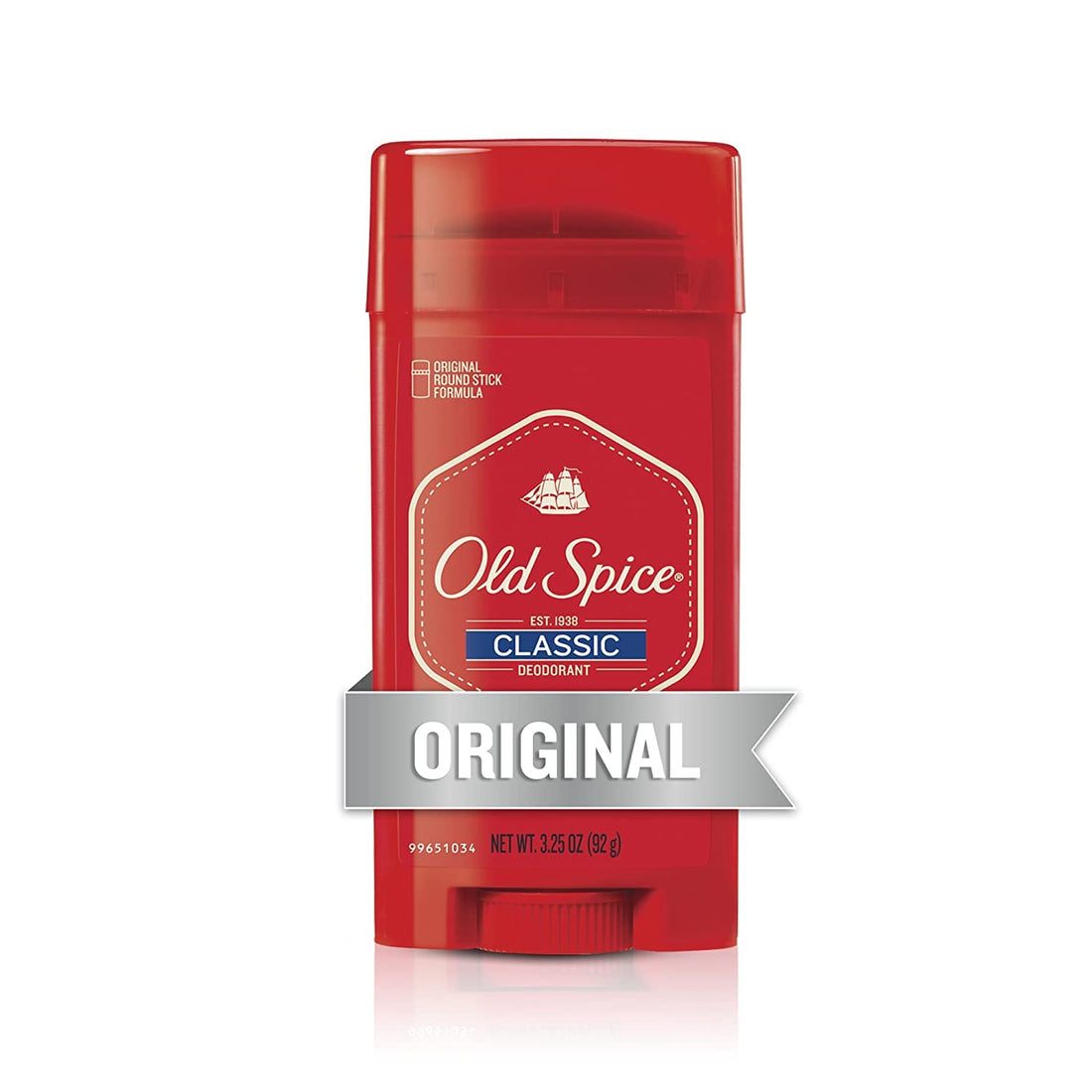 Old Spice Classic Deodorant Stick, Original 3.25 oz (Pack of 12)