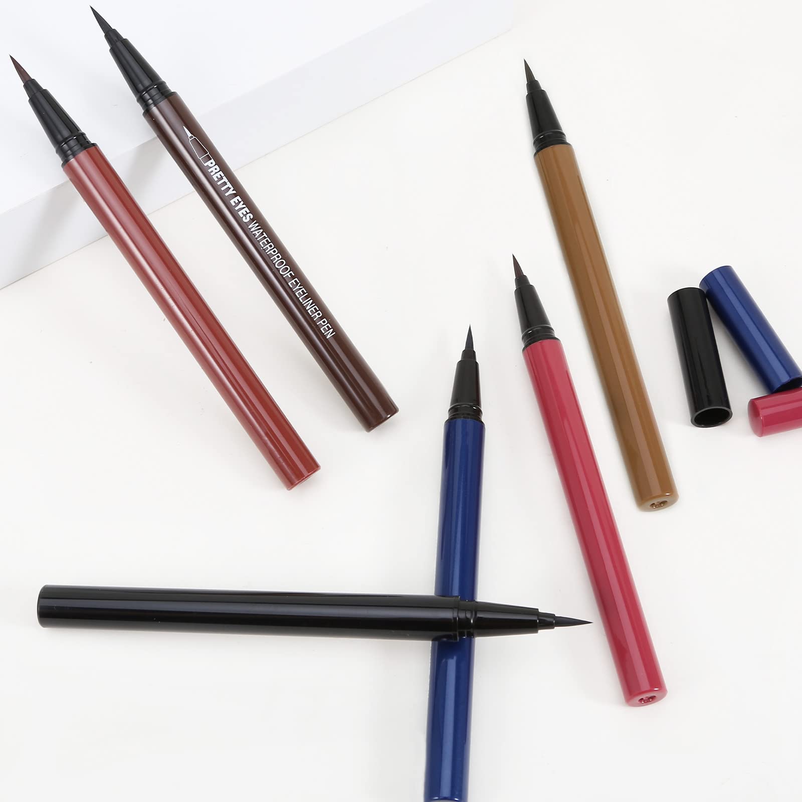 Boobeen Liquid Eyeliner Pen, Matte Eye Liner with Precision Tip, Long Lasting Eyeliner Pencil for Bold Eye Makeup, Glides on Smoothly