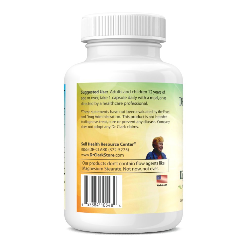 Dr. Clark Digestive Enzymes Supplement – 700mg, 50 Gelatin Capsules, Promotes Digestive Health & Gut Function