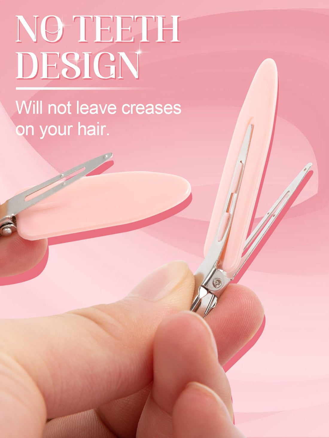 Madholly 20 pieces No Bend Hair Clips, Pin Curl Clips, No Crease Hair Clip for Hairstyle Bangs Waves Makeup Application