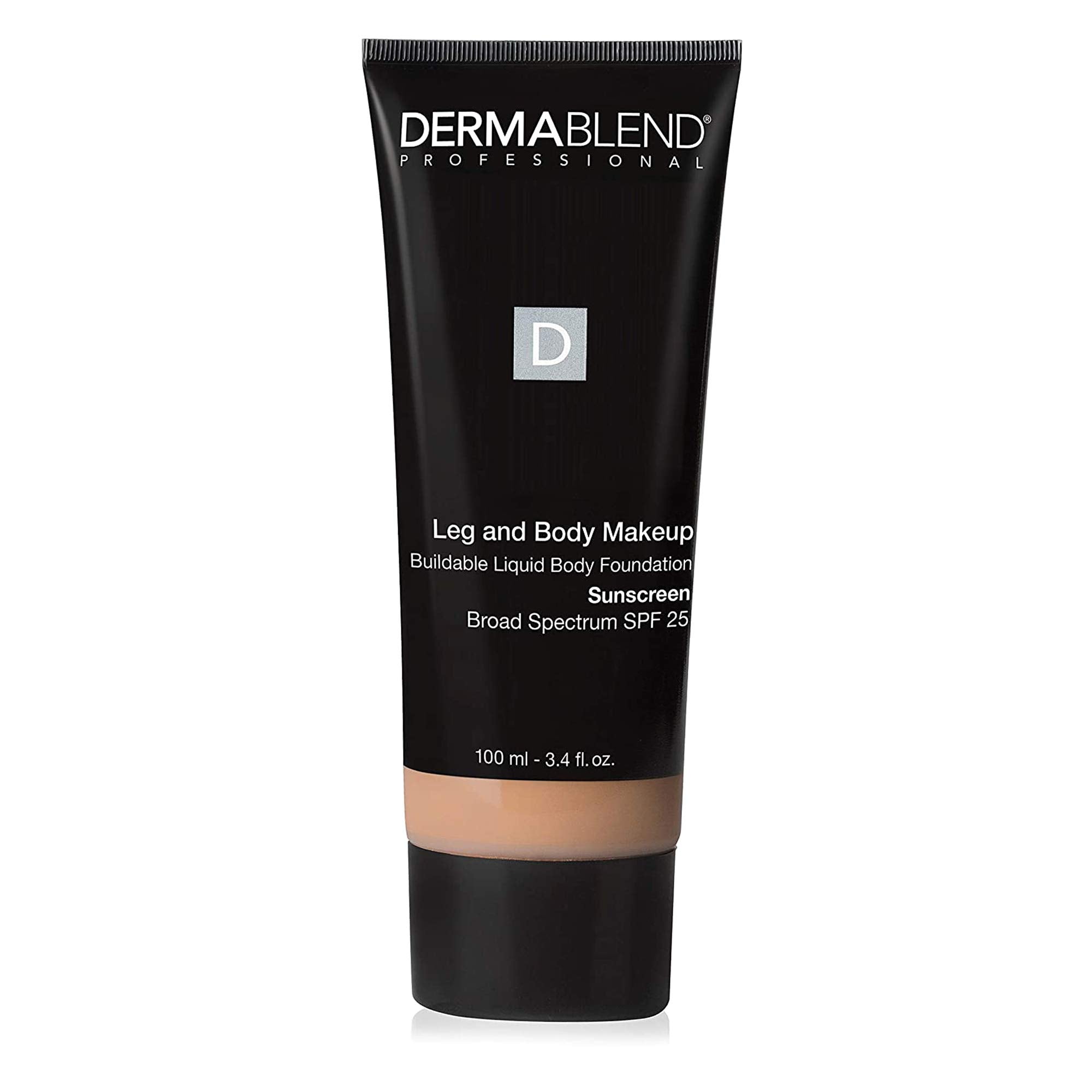 Dermablend Leg and Body Makeup Liquid Foundation with SPF 25 for Medium Coverage & All-Day Hydration, 20n Light Natural, 3.4 Fl. Oz.