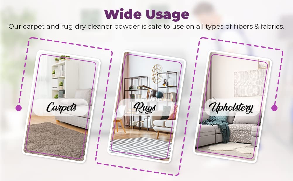 Capture Carpet Dry Cleaner Powder 2.5 lb -Deodorize Allergens Stain Smell Moisture from Rug Furniture Clothes and Fabric, Pet Stains Odor Smoke and Allergies Too