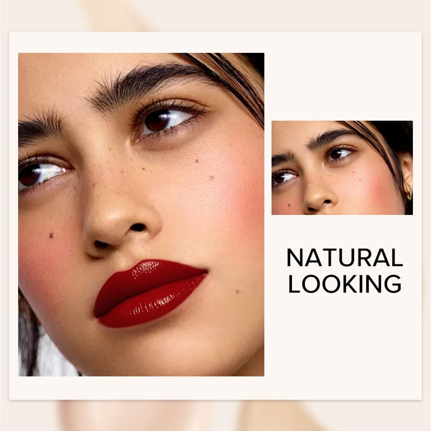 Eakroo 6 Colors Lip Tint Stain Mini Liquid Lipstick, Korean Lip Gloss Moisturizing Natural, Multi-Use Lip and Cheek Tint, Non-Stick Cup, Lightweight, High Pigment, Long-Lasting, Vivid Color