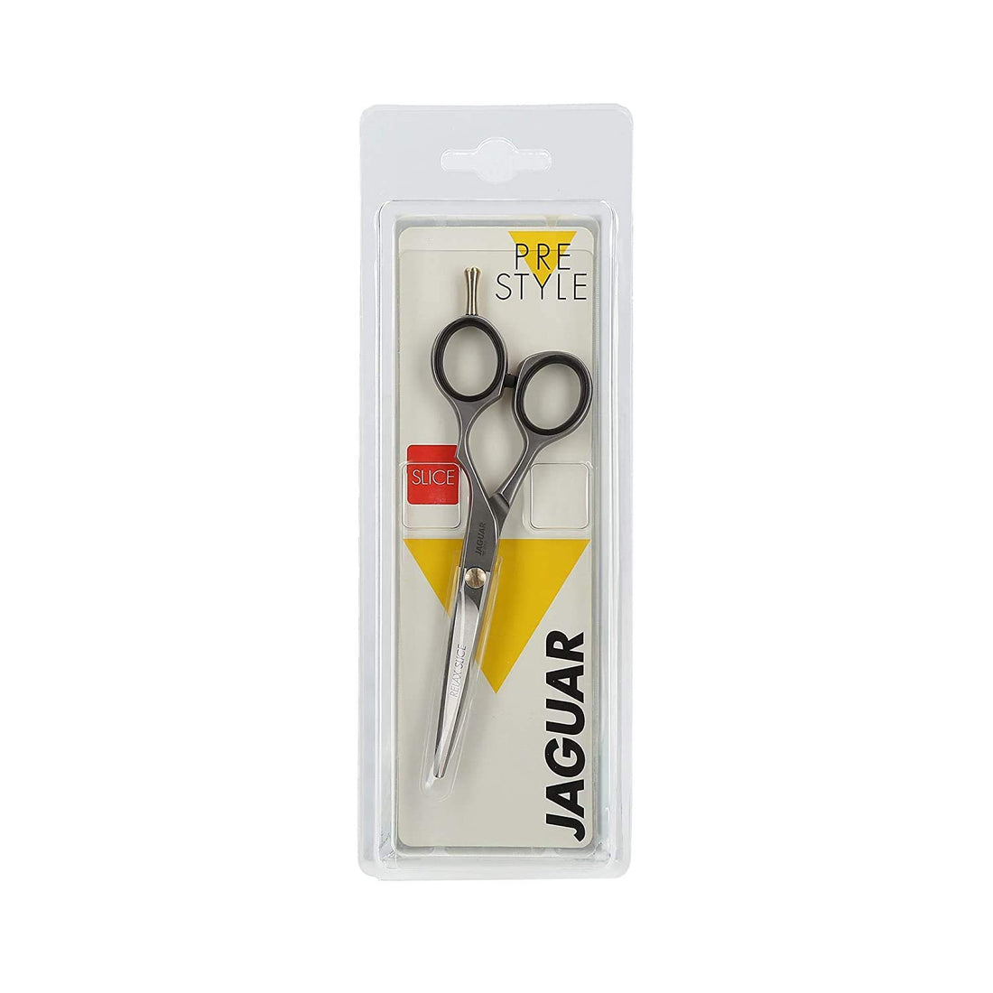 Jaguar Shears Pre Style Relax Slice 5.5 Inch Offset Design Professional Ergonomic Steel Hair Cutting & Trimming Scissors for Salon Stylists, Beauticians, Hair Dressers and Barbers