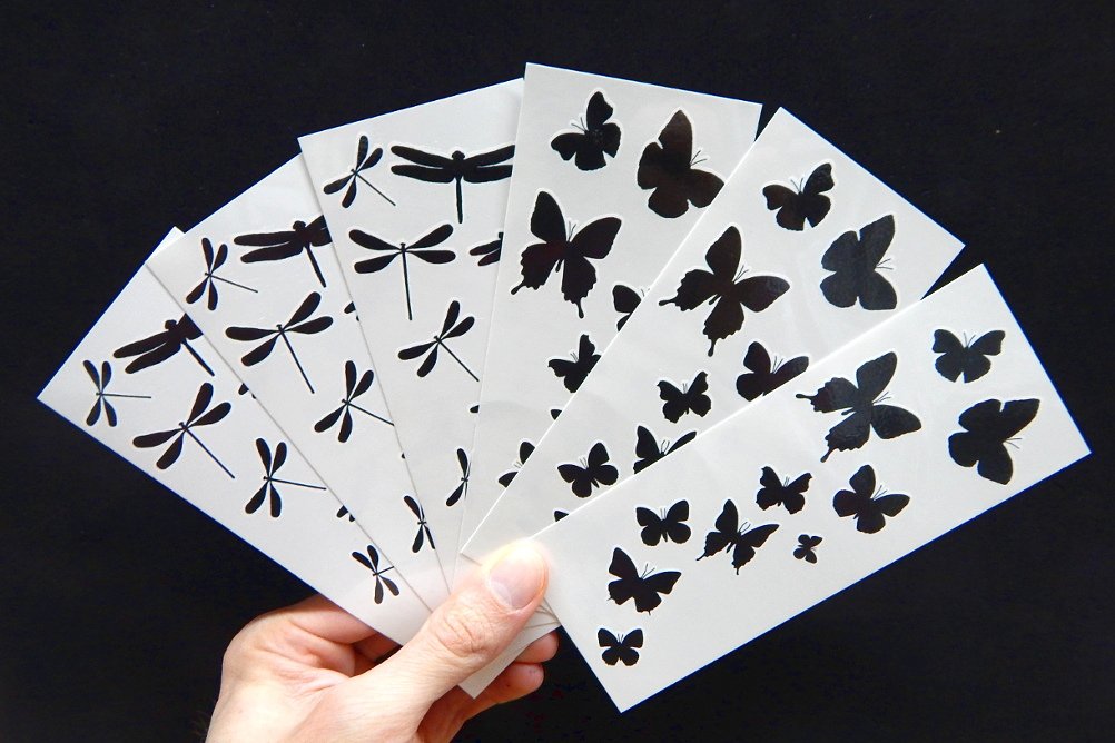 Premium Dragonfly & Butterfly Black Silhouette Tattoo Tattoos