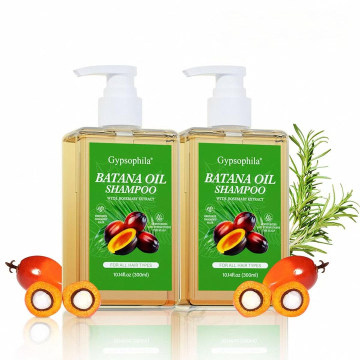 Gypsophila 2 Pack Batana Oil Shampoo for Hair Growth, Shampoo Para La Caída Del Cabello – Nourishing & Rejuvenating for Softness & Volume, Suitable for Men & Women