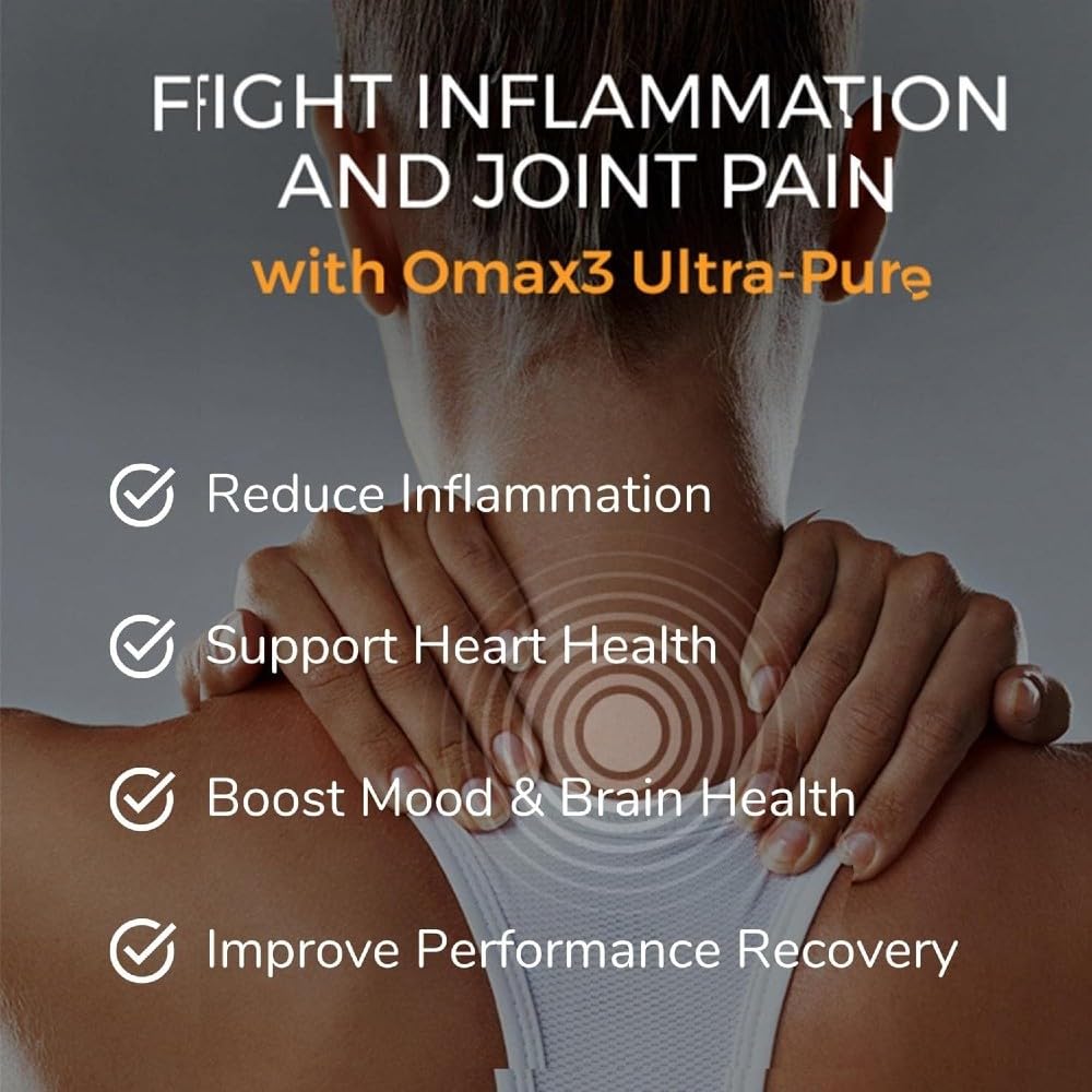 Omax3 Natural Omega 3 Fish Oil Pills 1500 MG EPA DHA - Omega3 Fatty Acid Muscle & Joint Support Supplements - Gluten Free, Wild Caught, Non GMO, 60-Day Supply Blister Packed (2 Boxes)