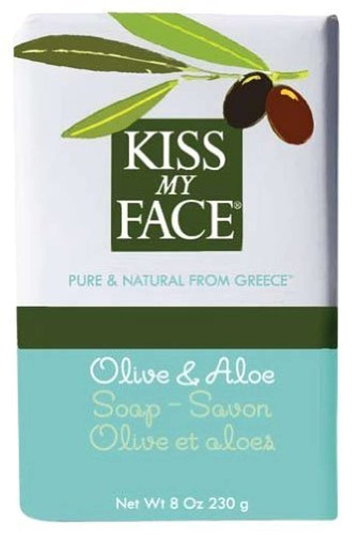 Kiss My Face Moisturizing Bar Soap for All Skin Types - Olive & Aloe - 8 oz