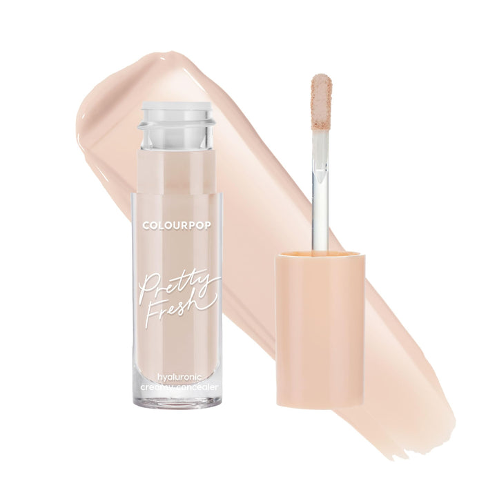 ColourPop Pretty Fresh Creamy Concealer - Full Coverage Concealer with a Natural Finish - Formulated with Hyaluronic Acid & Coconut Water for Instant Hydration - Light - 40N (0.3 oz)