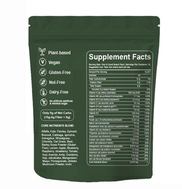Greens Gummies - Organic Chlorella and Spirulina, Digestive & Gut Health, Formulated with 60+ Ingredients, Multi-Vitamins & Minerals, Daily Gummies, 224 Gummies Bear