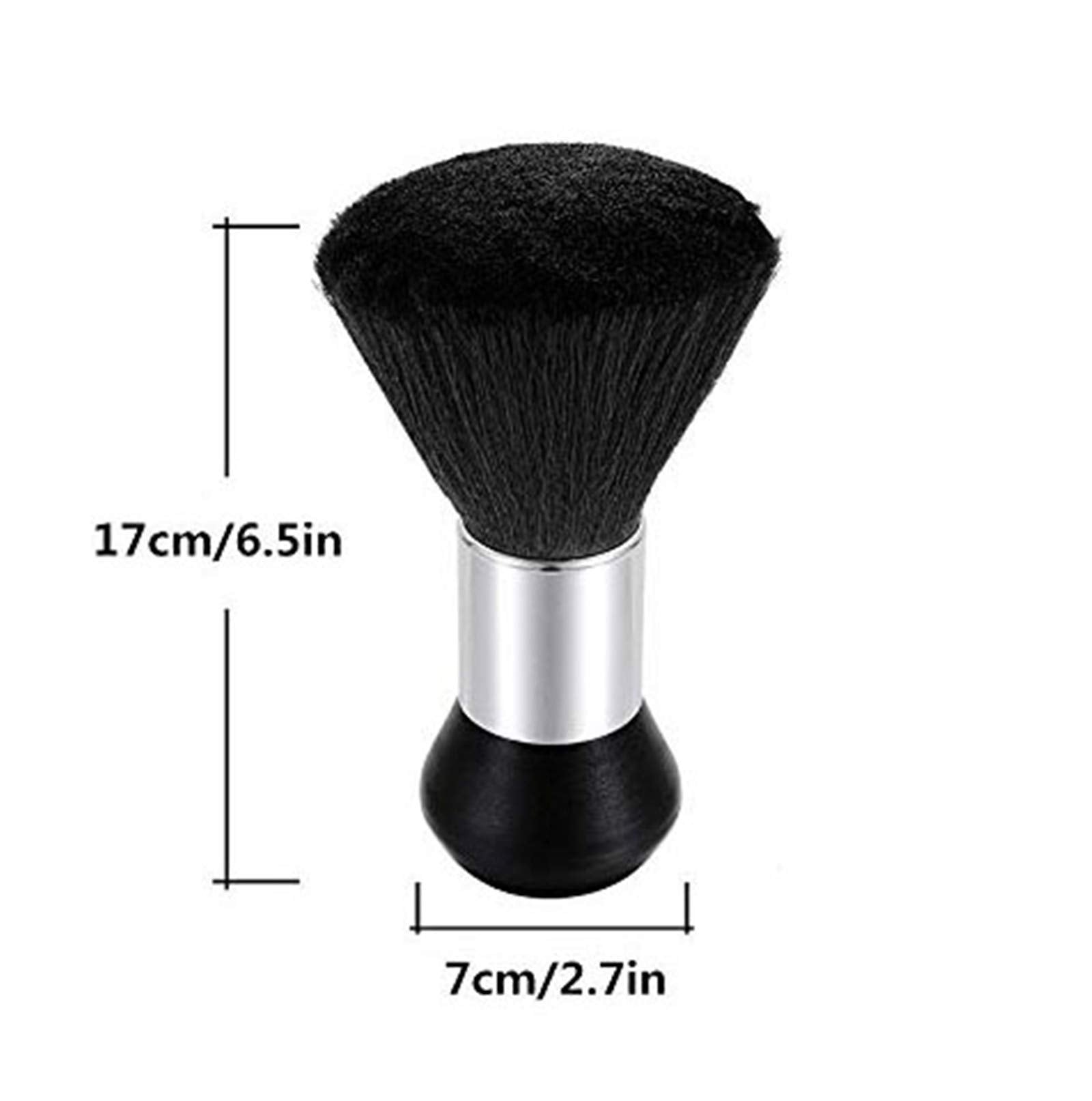 Healthcom Barber Neck Duster Brush Hair Cutting Kits Hair Salon Hair Removal Brush Professional Broken Hairbrush Haircut Special Cleaning Brush,Black