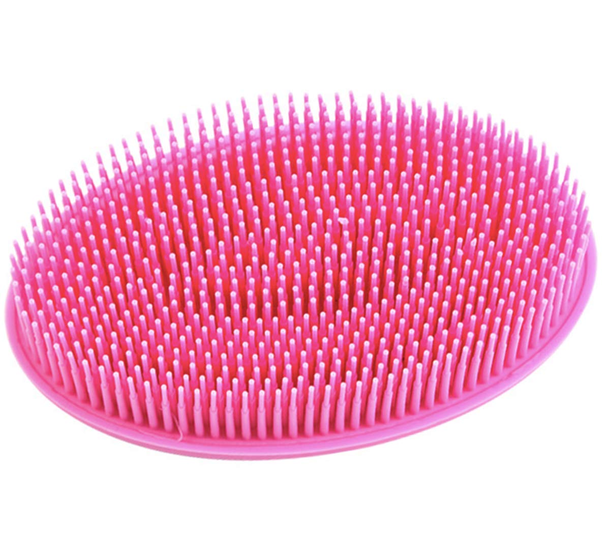 Montmart Silicone Round Scrubber Shower Back Exfoliating Sponge Blue Pink 2pcs