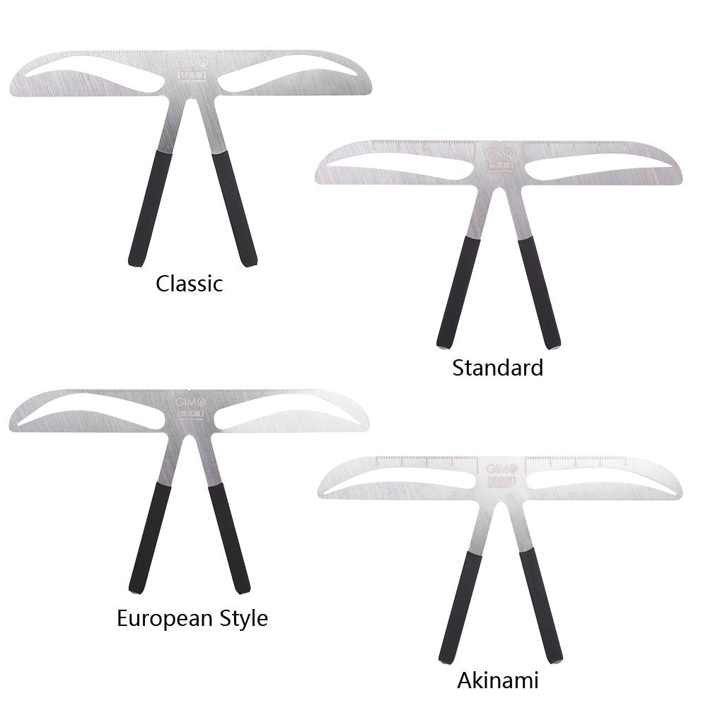 Eyebrow Ruler, Permanent Tattoo Eyebrow Measure Balance Extension Three-point positioning design Ruler Shape Stencil Makeup Tool Eyebrow Measure Balance Extension Ruler, Eyebrow Shape Stencil Tool