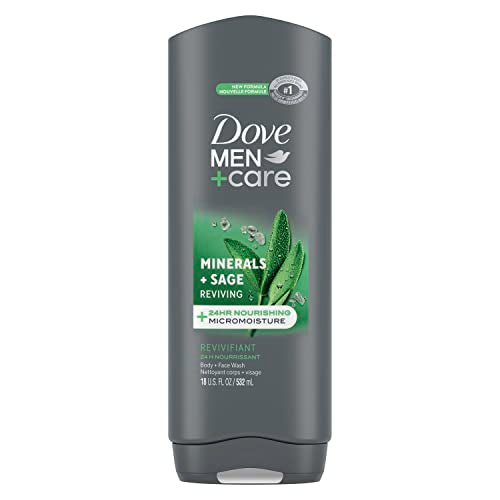 DOVE MEN + CARE Elements Body Wash Mineral+Sage 18 oz Effectively Washes Away Bacteria While Nourishing Your Skin