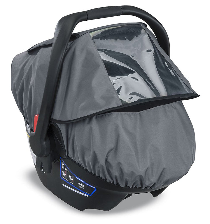 Britax B-Covered All-Weather Infant Car Seat Cover - UPF 50 - Waterproof - Ventilated Mesh Window for Insect Protection , 16x17x25 Inch (Pack of 1)