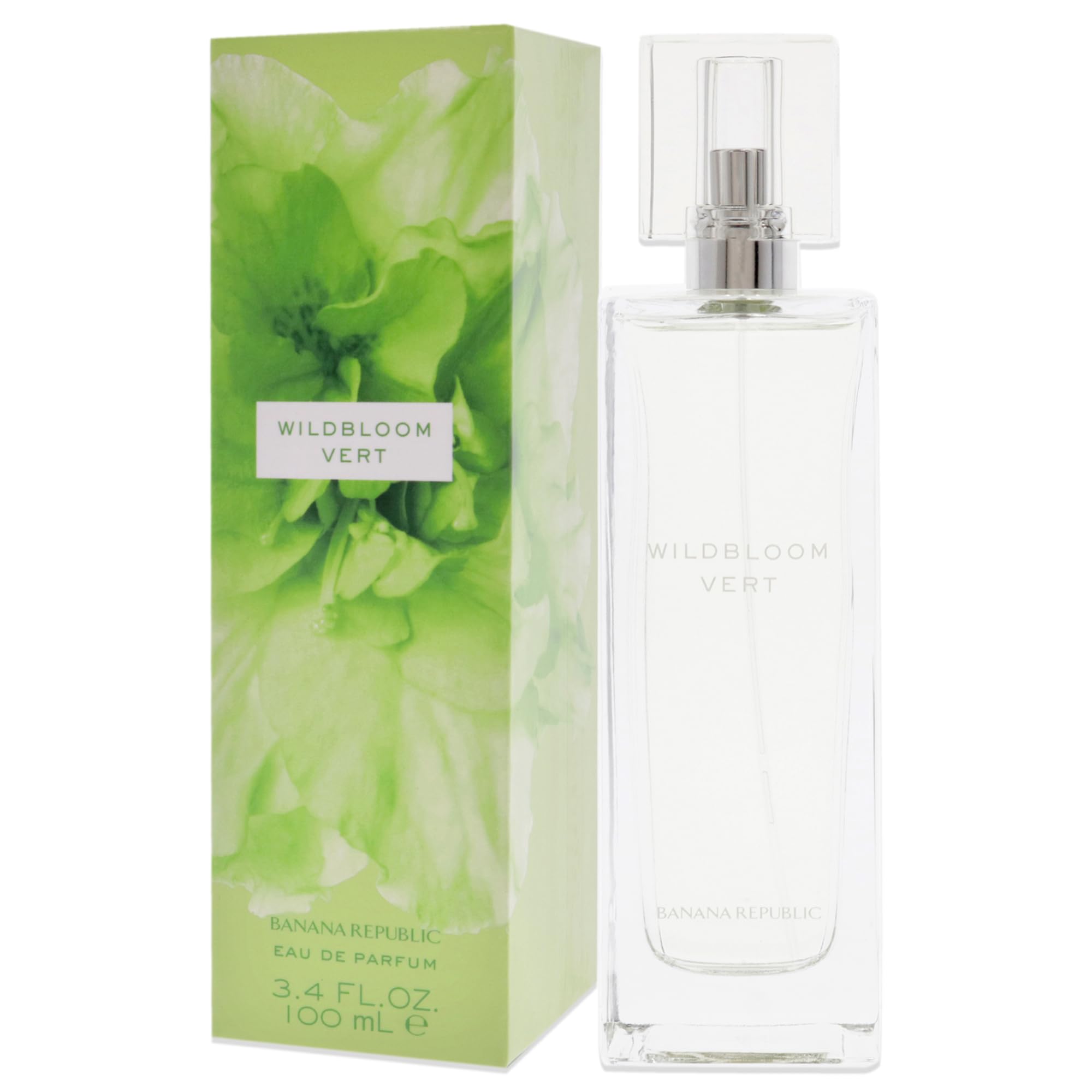 BANANA REPUBLIC Wildbloom Vert Eau De Parfum Spray for Women, 3.4 Fl Oz, multi