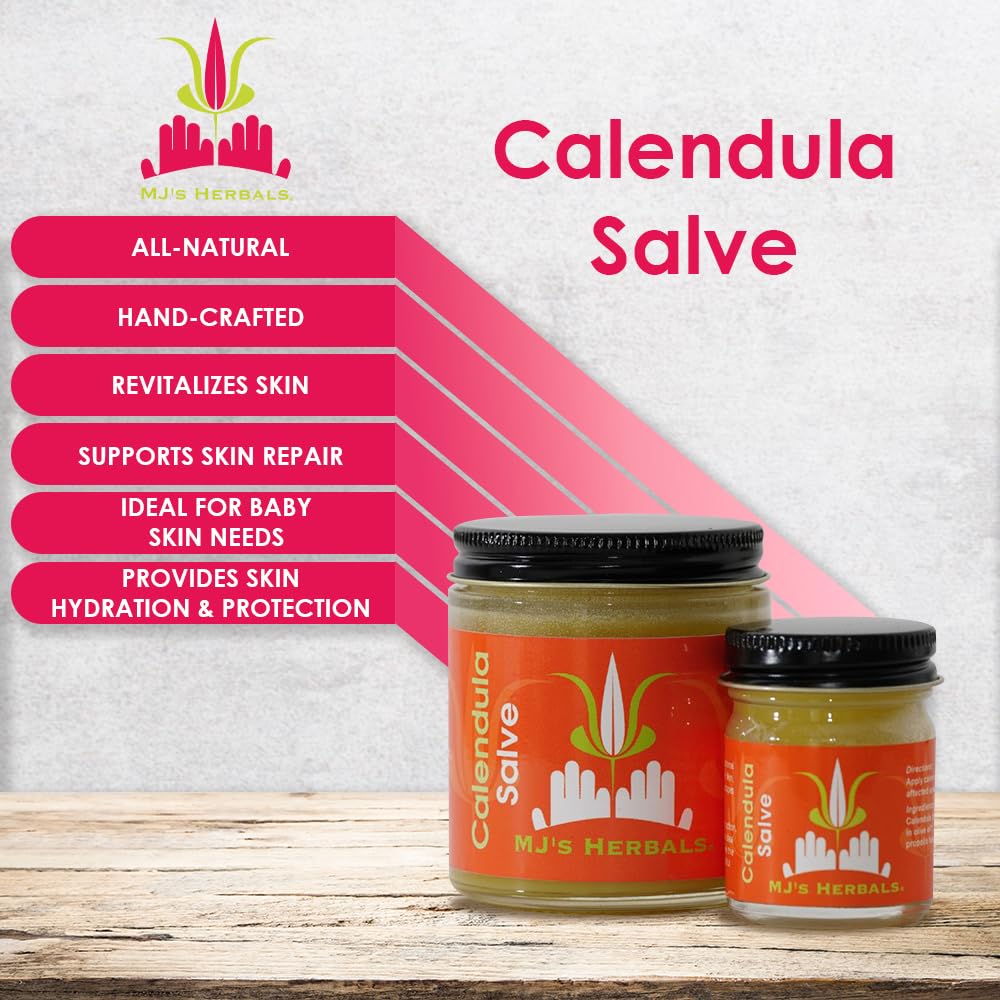 MJ's Herbals Calendula Salve- One Ounce Concentrate