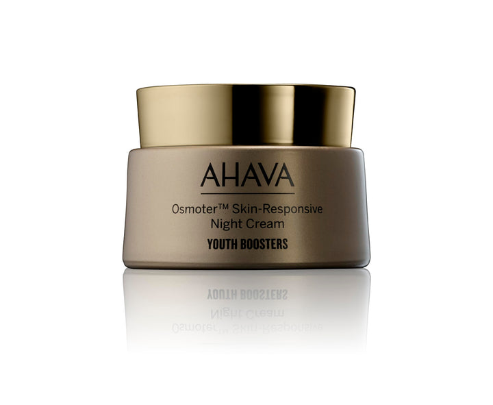 AHAVA Osmoter Skin-Responsive Night Cream - With the patented Smartium technology, re-sets the look of skin during night with intense activity & boosts skin renewal for enhanced luminosity, 1.7 Fl.Oz