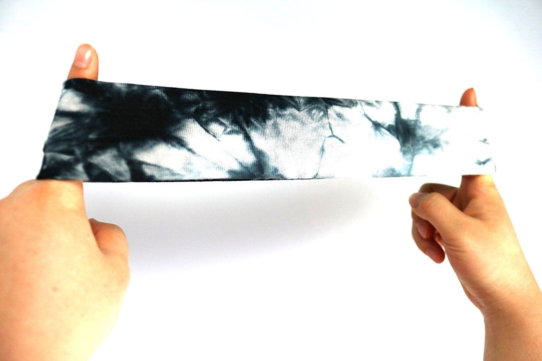 12 Pack Cotton Headbands by Teemico - Tie Dye Headbands Cotton Stretch Headbands Elastic Yoga Hairband for Teens Girls Women Exercise Running Sports Hair Wrap Accessories