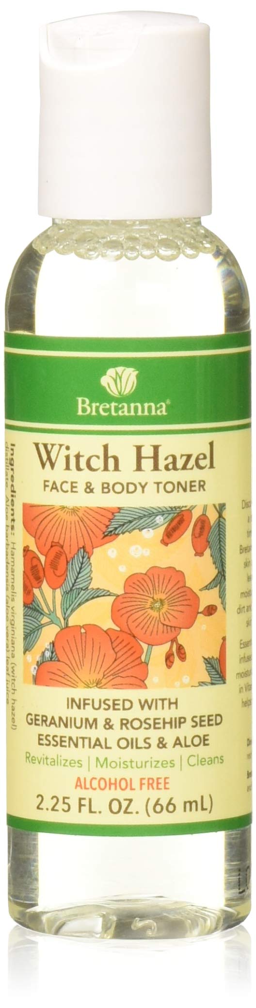 Witch Hazel, Geranium Rose Hip 2 Oz by Bretanna