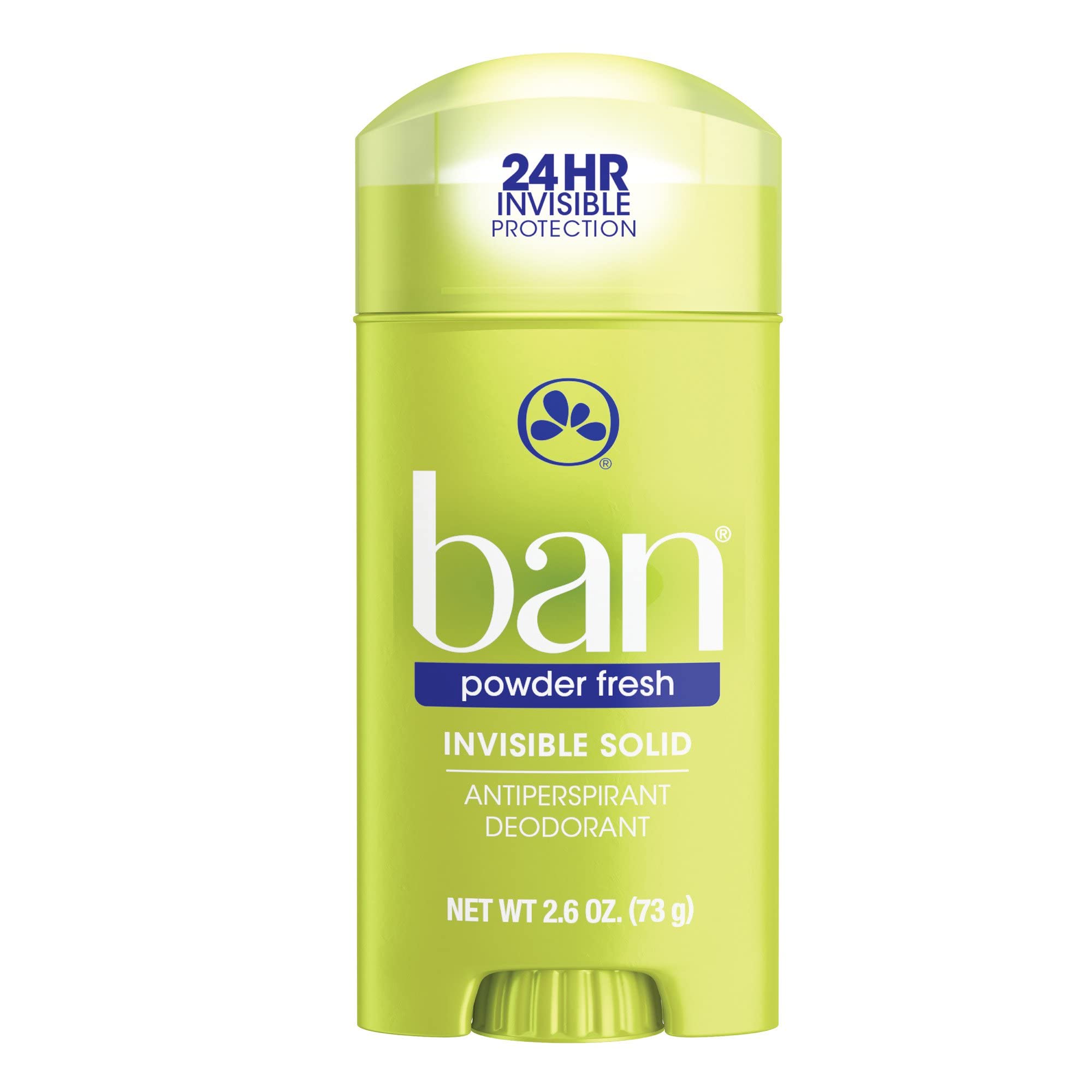 Ban Deodorant Invisible Solid Powder Fresh 2.6oz (3 Pack)