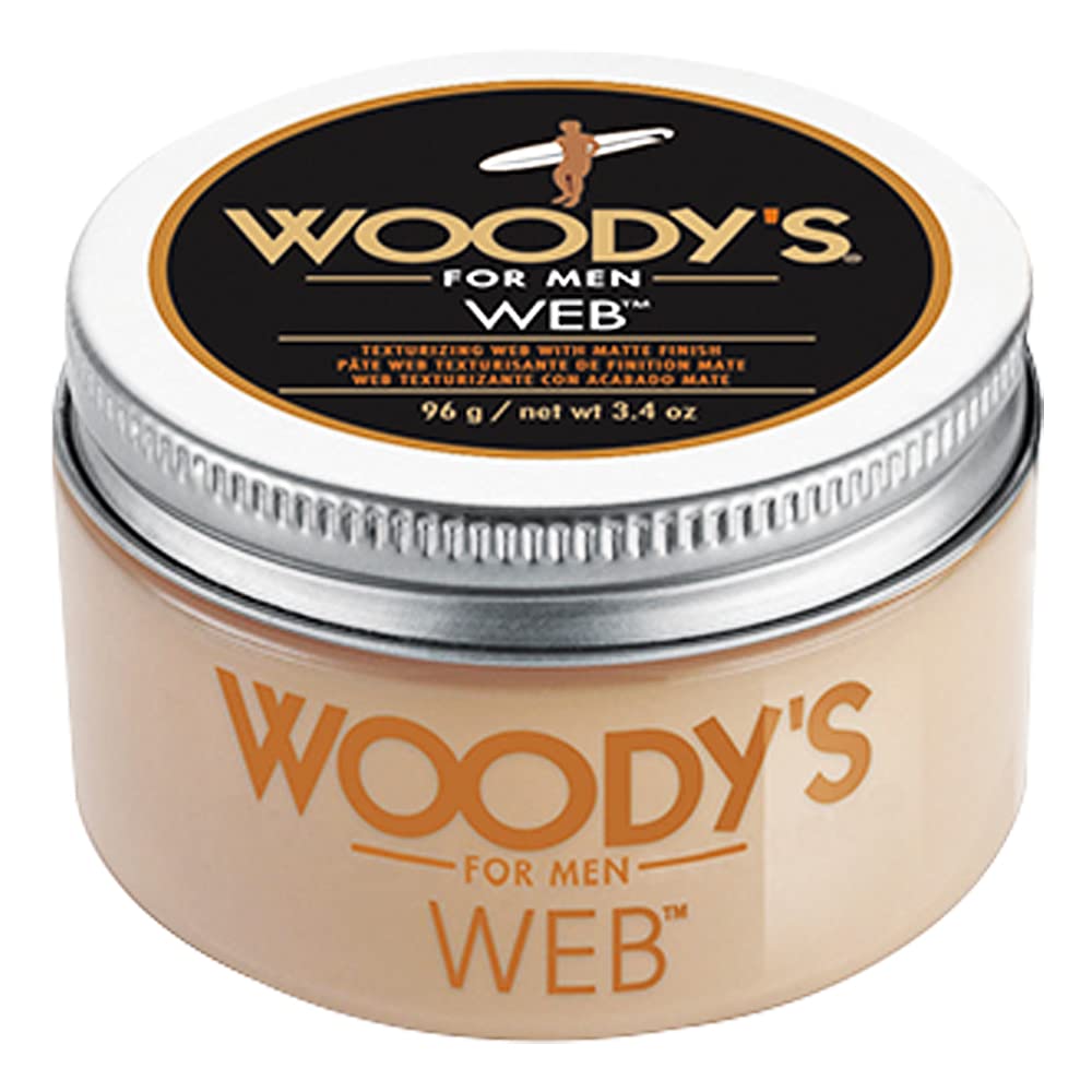 Woody's Web with Matte Finish Pomade for Men, 3.4 Ounce