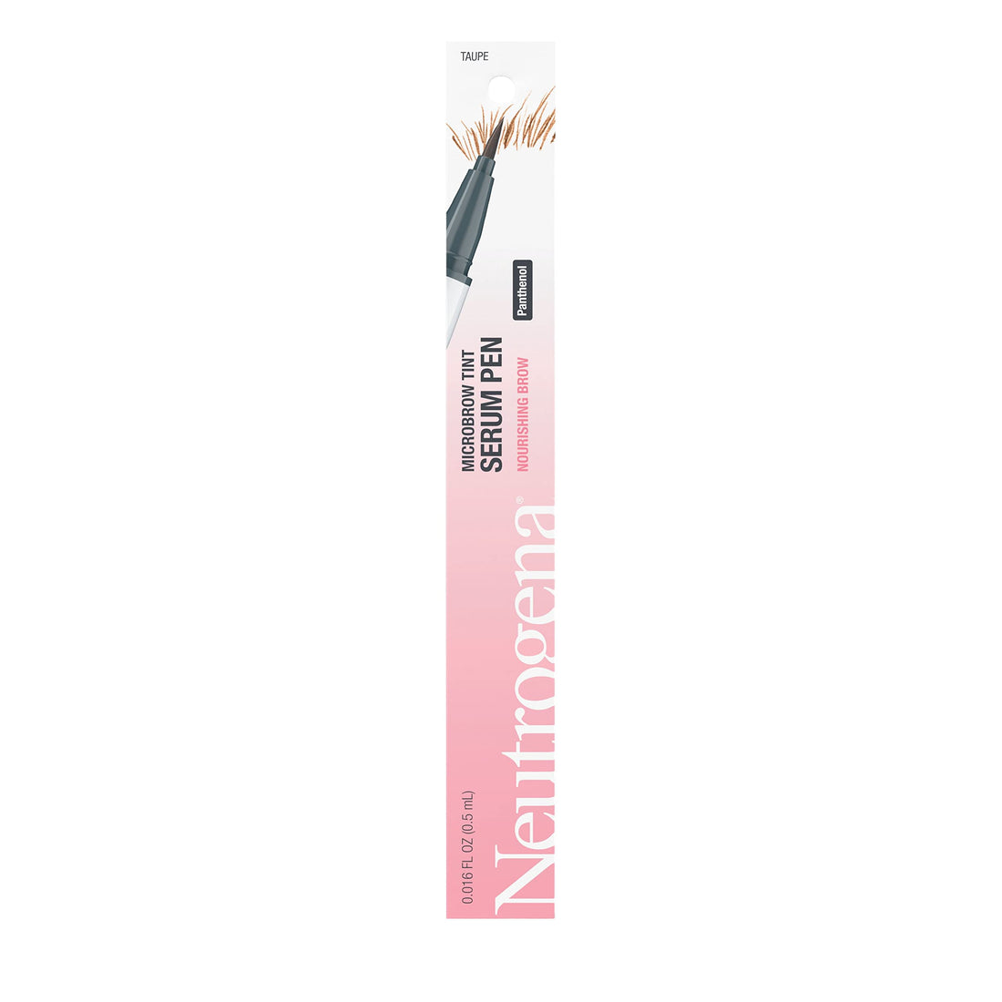 Neutrogena Microbrow Tint Serum Pen, Precision Tipped Tinted Eyebrow Pen with Panthenol to Nourish & Condition Brows, Helps Create Fuller, Natural-Looking Brows, Taupe, 0.016 Fl. Oz